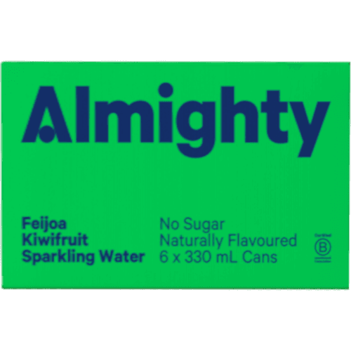 Almighty Feijoa Kiwifruit Sparkling Water