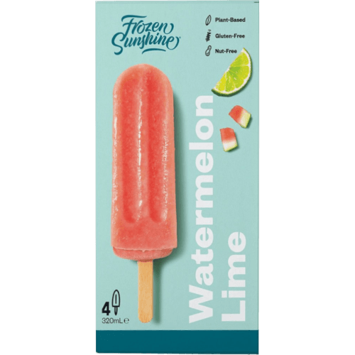 Frozen Sunshine Watermelon Lime Ice Block