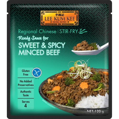 Lee Kum Kee Gluten Free Sweet & Spicy Minced Beef Ready Sauce 120 g