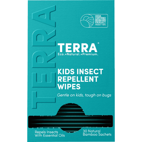 Terra Kids Insect Repellent Bamboo Wipes Sachets