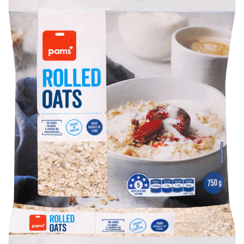 Pams Rolled Oats 750 g