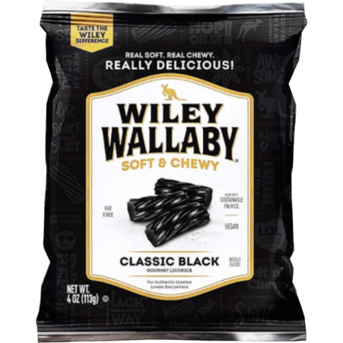 Wiley Wallaby Classic Black Gourmet Licorice