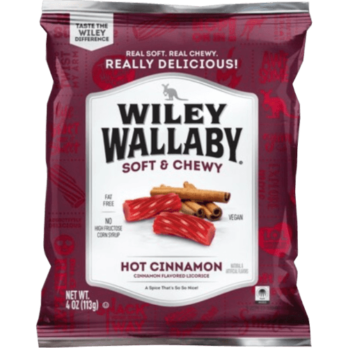 Wiley Wallaby Hot Cinnamon Flavoured Licorice
