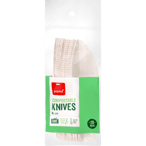 Pams Compostable Knives 16cm