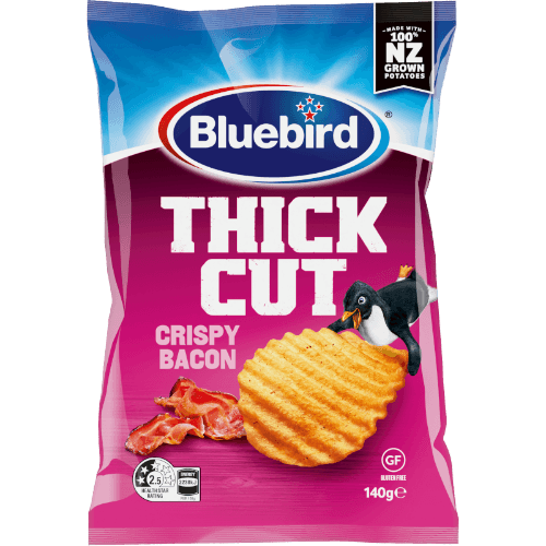Bluebird Thick Cut Crispy Bacon Potato Chips