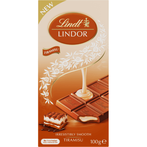 Lindt Lindor Tiramisu Milk Chocolate Block