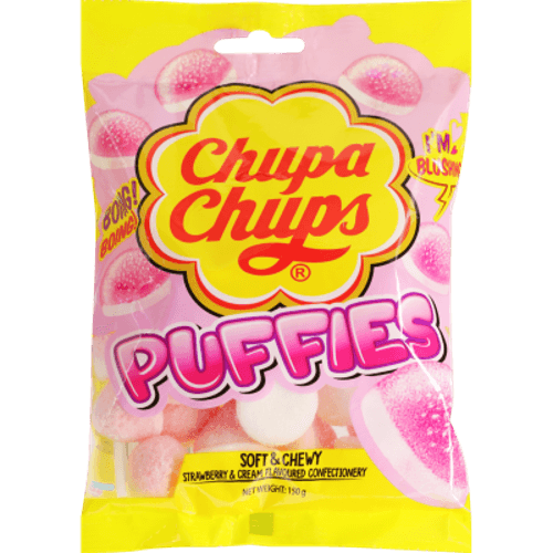 Chupa Chups Puffies Strawberry & Cream Confectionery