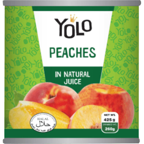 Yolo Yellow Peach Slices in Natural Juice
