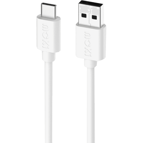 Moki USB-A to USB-C Cable 1m Classic White