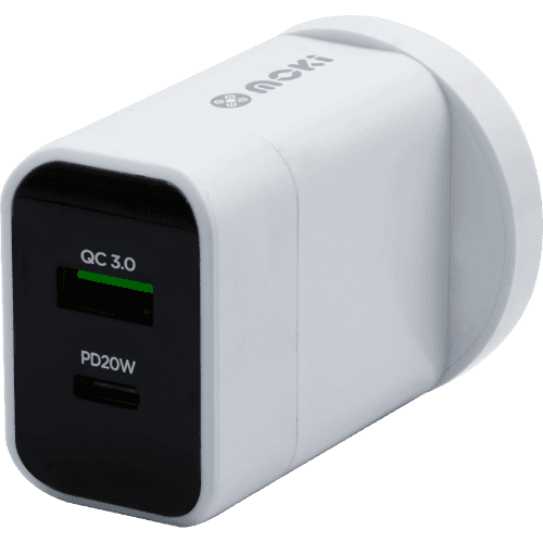 Moki Wall Charger Power Delivery Type-C 20W + USB QC 3.0