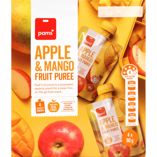 Pams Apple & Mango Fruit Puree