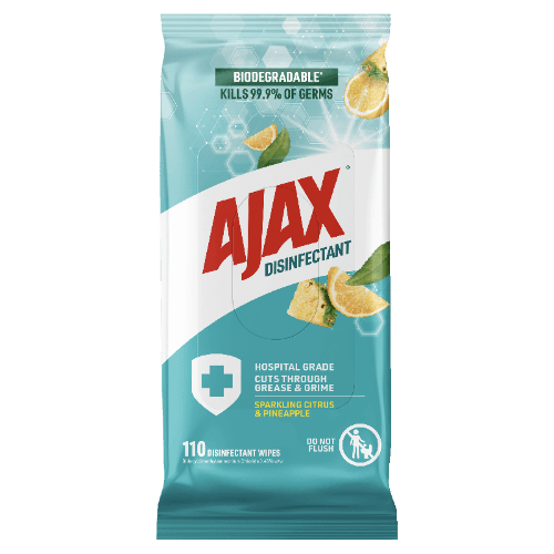 Ajax Sparkling Citrus & Pineapple Disinfectant Wipes