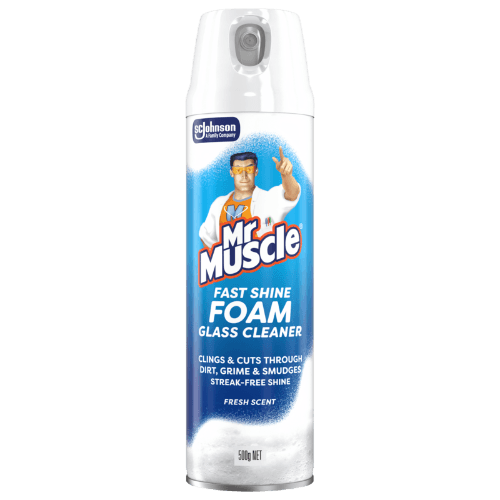 Mr Muscle Fresh Scent Fast Shine Foam Glass Cleaner