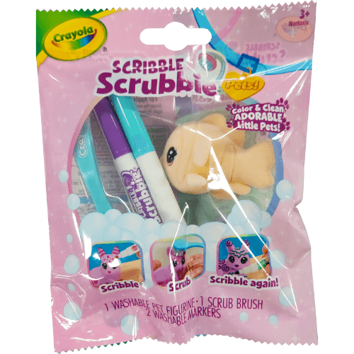 Crayola Crayola Scribble Scrubbie Pastels Colour & Clean Little Pets