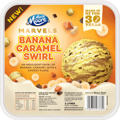 Much Moore Banana Caramel Swirl Ice Cream