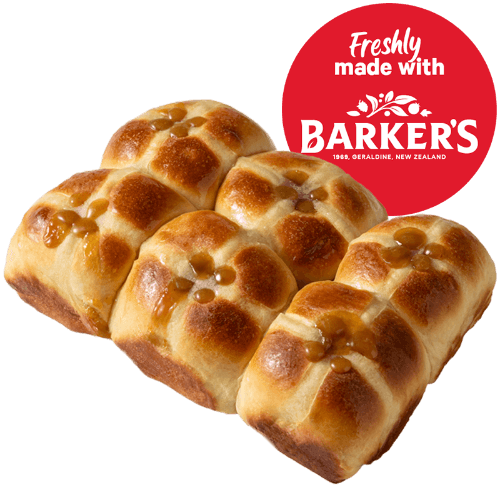 Gingerbread and Caramel Brioche Hot Cross Buns