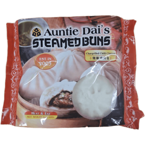 Auntie Dai's Chargrilled Chilli Chicken Frozen Steamed Buns