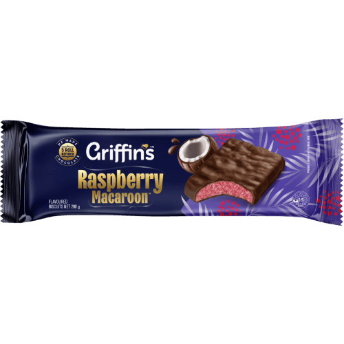 Griffin's Raspberry Macaroon Chocolate Biscuits