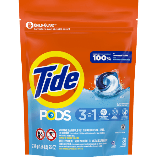 Tide Clean Breeze 3 In 1 Laundry Liquid Capsules