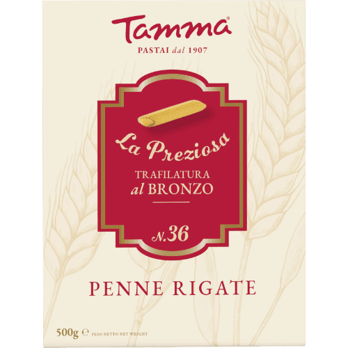 Tamma #36 Penne Rigate Dry Pasta