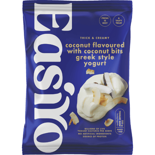 Easiyo Thick & Creamy Coconut Flavoured With Coconut Bits Greek Style Yogurt Base