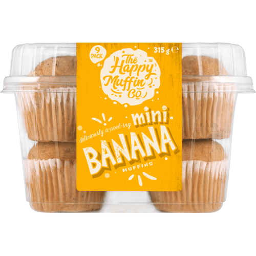 The Happy Muffin Co Mini Banana Muffins