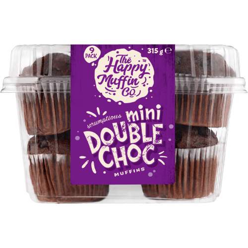 The Happy Muffin Co Mini Double Choc Muffins