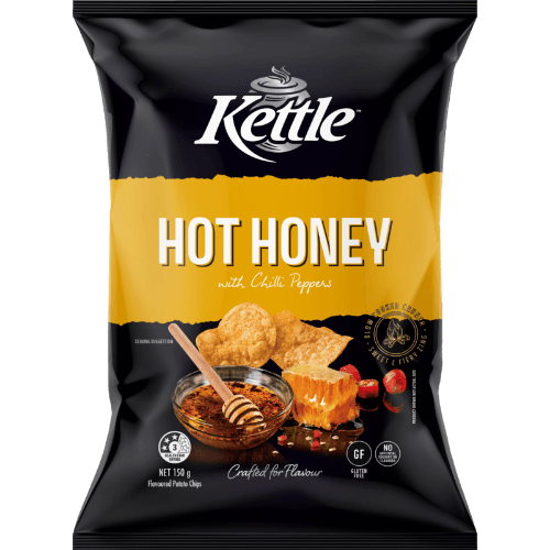 Kettle Chip Company Hot Honey With Chilli Peppers Potato Chips