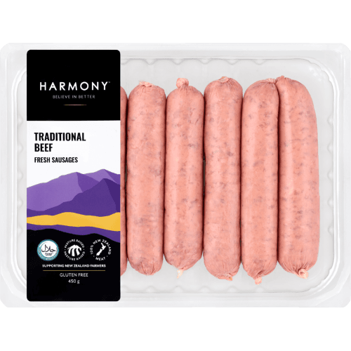 Harmony Traditional Beef Fresh Sausages