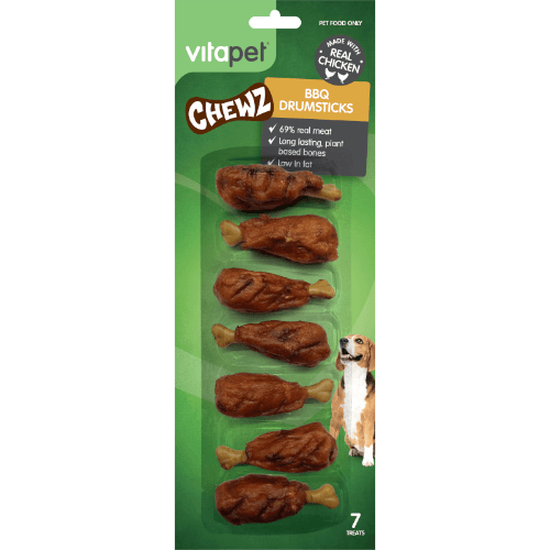 VitaPet BBQ Chicken Drumsticks Chews Pet Treat