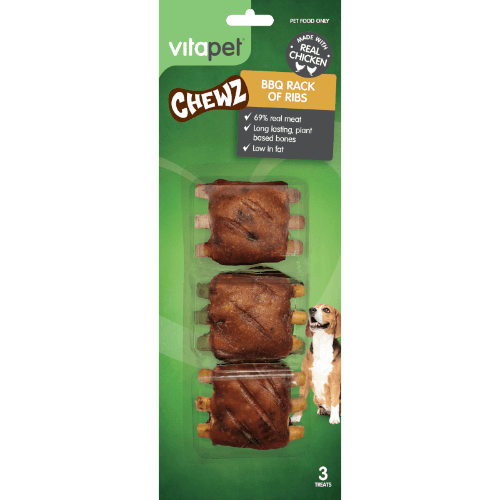 VitaPet Chicken BBQ Multi Ribs Chewz Pet Treat