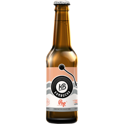KB Kombucha Pop Peach & Passionfruit Kombucha