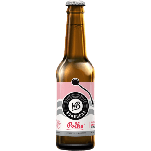 KB Kombucha Polka Pomegranate & Kiwifruit Kombucha
