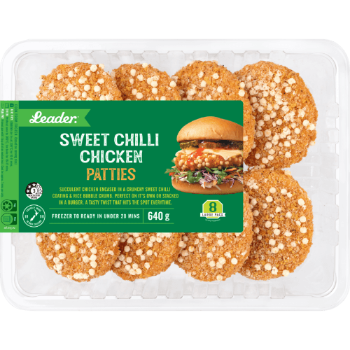 Leader Sweet Chilli Chicken Patties