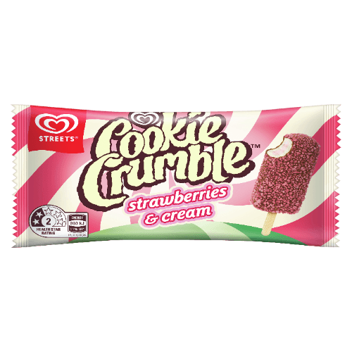 Streets Cookie Crumble Strawberries & Cream Reduced Fat Ice Cream
