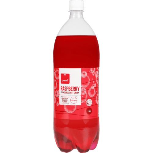 Pams Raspberry Flavoured Soft Drink