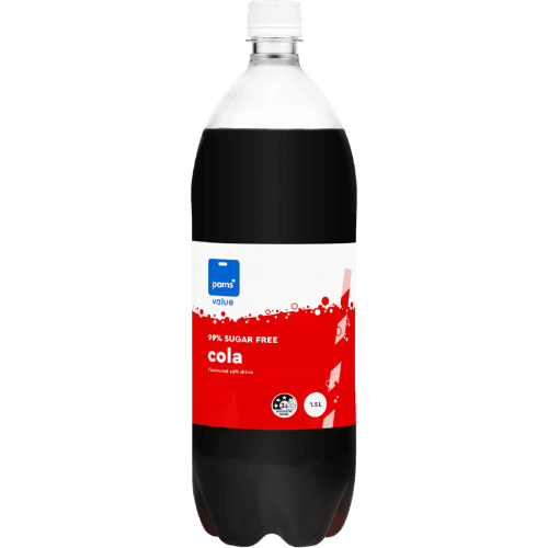 Pams Value 99% Sugar Free Cola Soft Drink