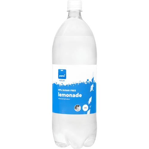 Pams Value 99% Sugar Free Lemonade Soft Drink