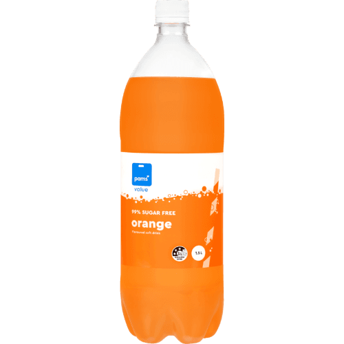 Pams Value 99% Sugar Free Orange Soft Drink