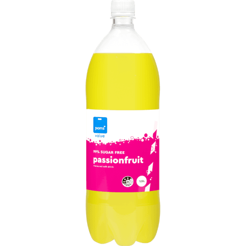 Pams Value 99% Sugar Free Passionfruit Soft Drink