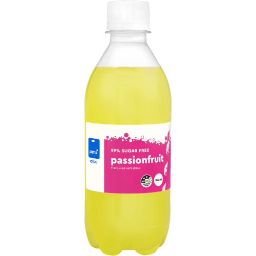 Pams Value 99% Sugar Free Passionfruit Flavoured Soft Drink