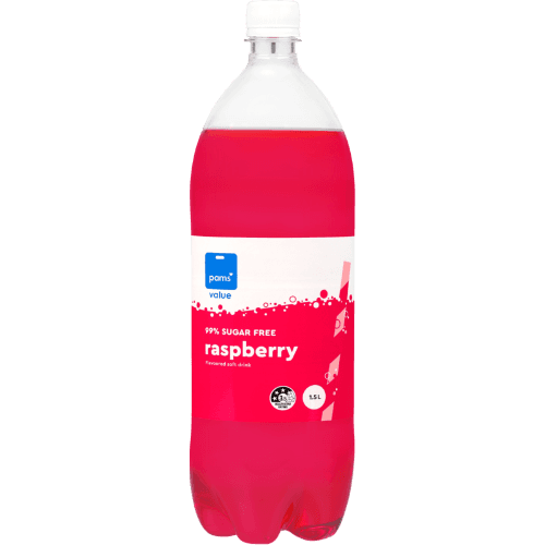 Pams Value 99% Sugar Free Raspberry Soft Drink