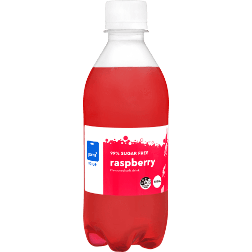Pams Value 99% Sugar Free Raspberry Flavoured Soft Drink