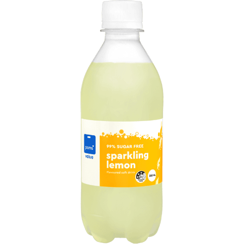 Pams Value 99% Sugar Free Sparkling Lemon Flavoured Soft Drink