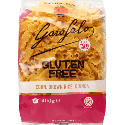 Garofalo Gluten Free Corn Brown Rice Quinoa Mafalda Corta Pasta