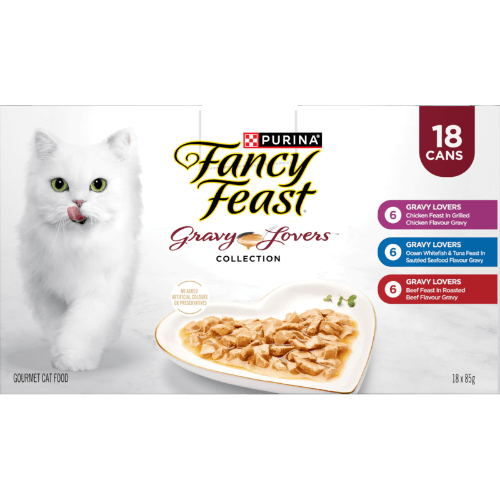 Purina Fancy Feast Gravy Lovers Collection Variety Pack Wet Cat Food