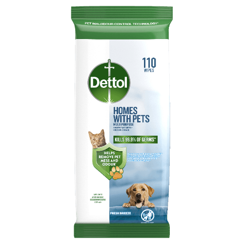 Dettol Homes With Pets Fresh Breeze Multipurpose Wipes