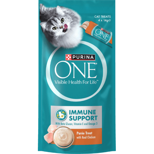 Purina ONE Immune Support Purée Treat with Real Chicken Cat Treats
