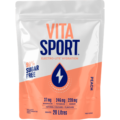 Vitasport Peach Sugar Free Powdered Sports Drink