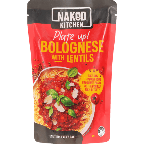 Naked Kitchen Plate Up Bolognese With Lentils Meals